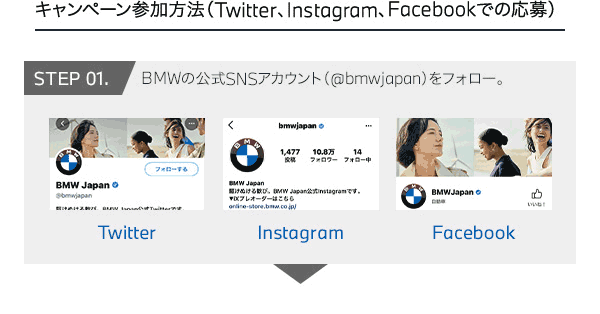 キャンペーン参加方法　STEP 01.
